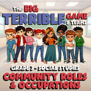 Community Roles & Occupations BIG TERRIBLE GAME - No Prep Grade 3 Socials Review
