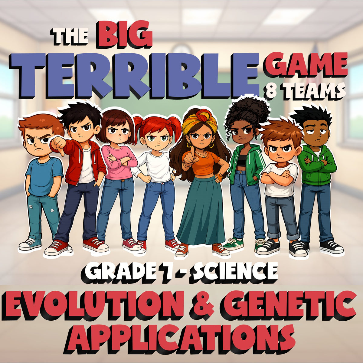 Evolution & Genetic Applications BIG TERRIBLE GAME - Grade 7 Science Review
