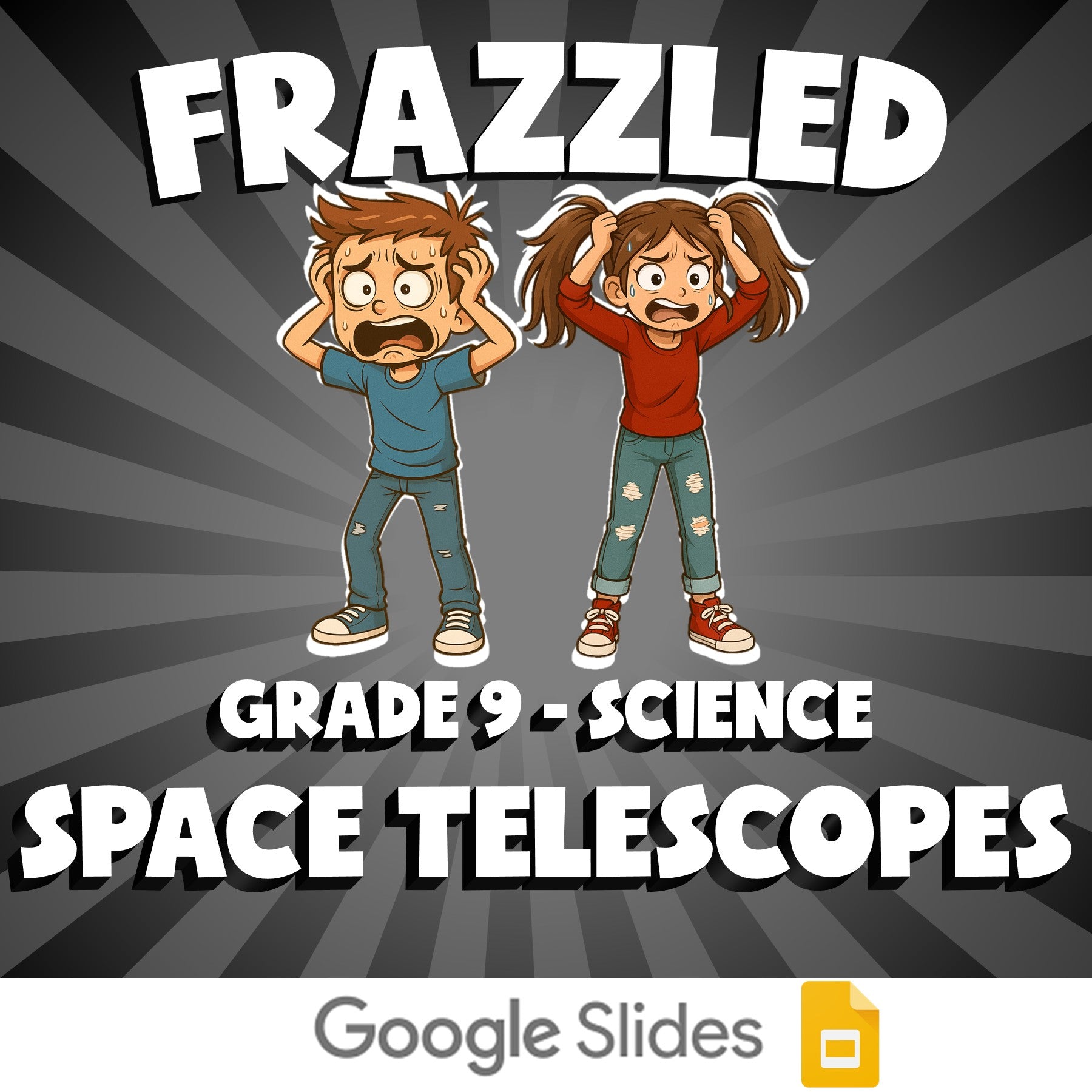 Space Telescopes FRAZZLED Science Game - No Prep Grade 9 Review Activity