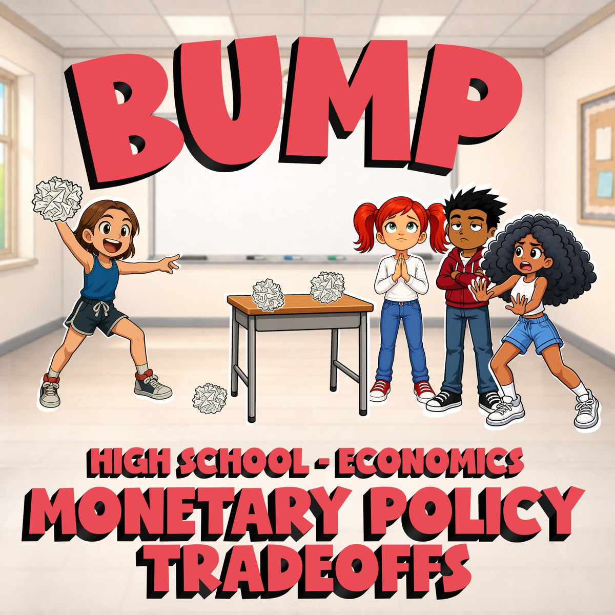 Monetary Policy Tradeoffs BUMP Economics Game - No Prep Review Activity