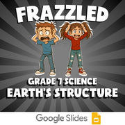 Earth's Structure FRAZZLED Science Game - No Prep Grade 7 Review Activity