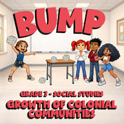 Growth of Colonial Communities BUMP Socials Game - No Prep Grade 3 Review