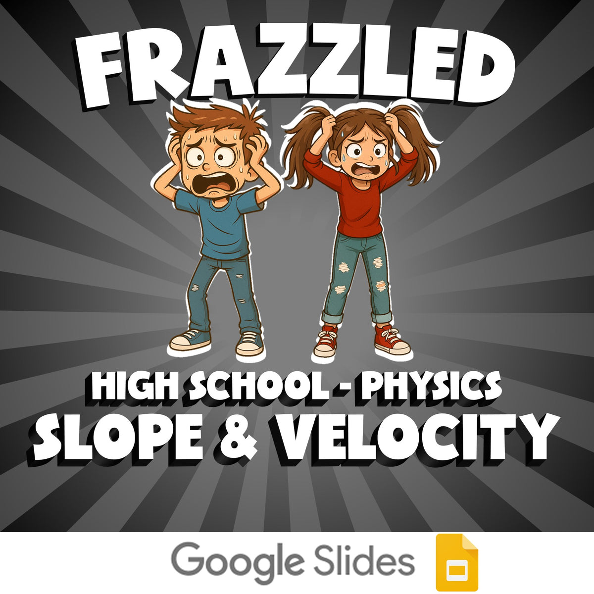 Slope & Velocity FRAZZLED Science Game - No Prep Physics Review Activity