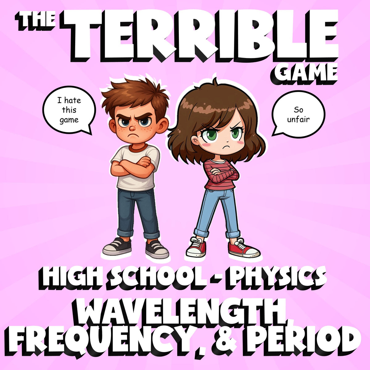 Wavelength, Frequency, & Period THE TERRIBLE GAME - Physics Science Review
