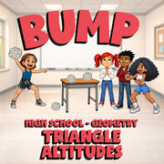 Triangle Altitudes BUMP Math Game - No Prep Geometry Review Activity