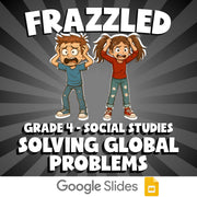 Solving Global Problems FRAZZLED Socials Game - No Prep Grade 4 Review Activity