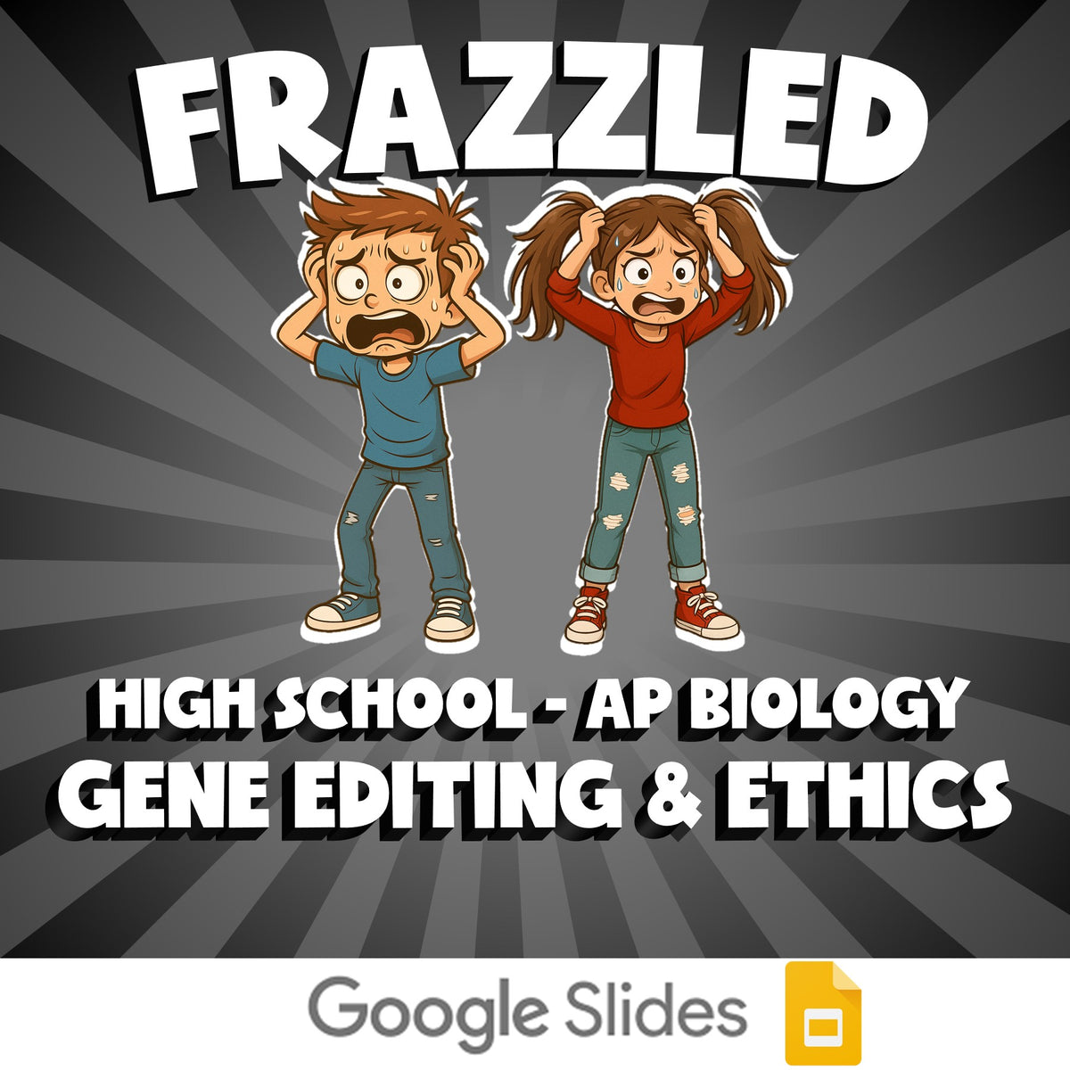 Gene Editing & Ethics FRAZZLED Science Game - No Prep AP Biology Review Activity