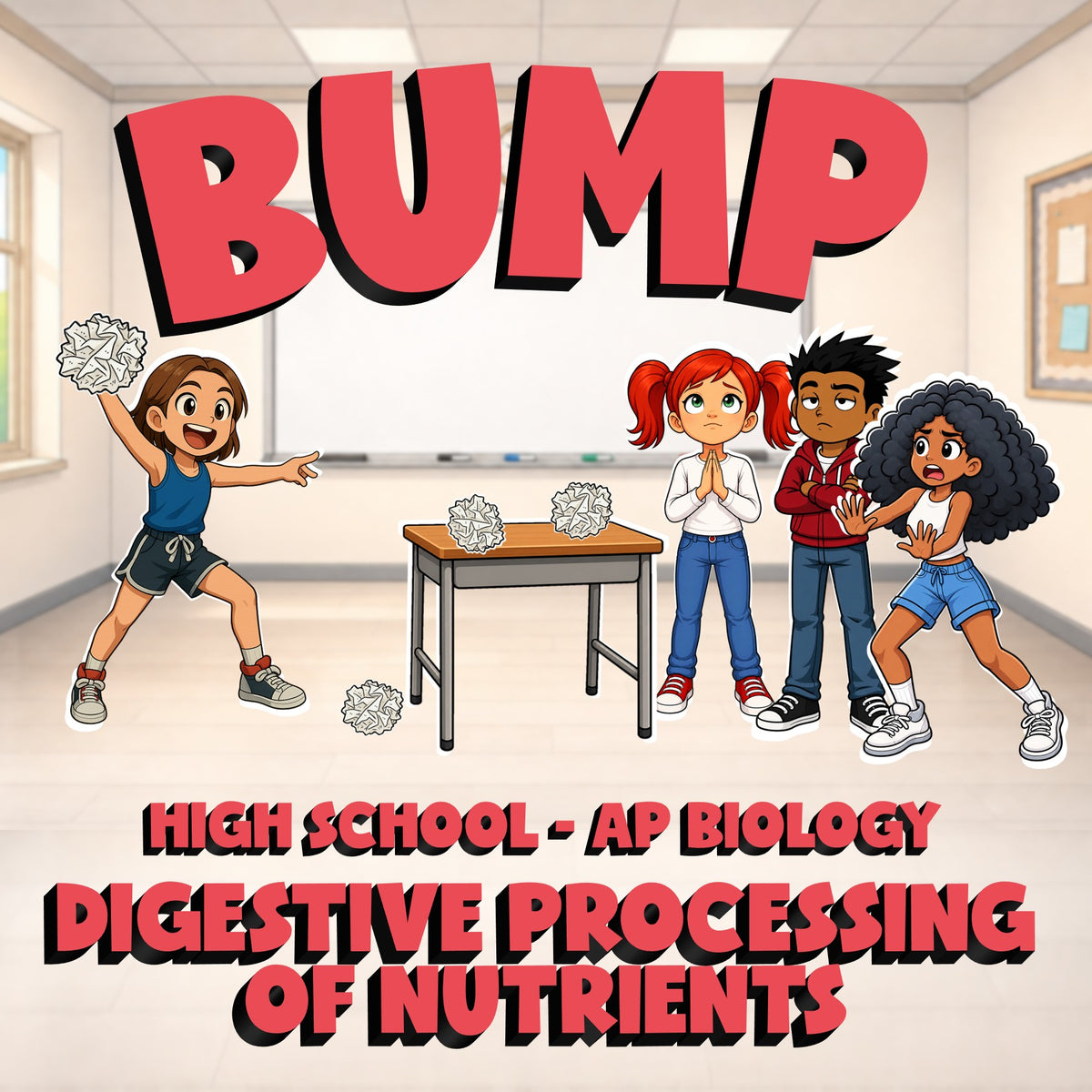 Digestive Processing of Nutrients BUMP Science Game - No Prep AP Biology Review