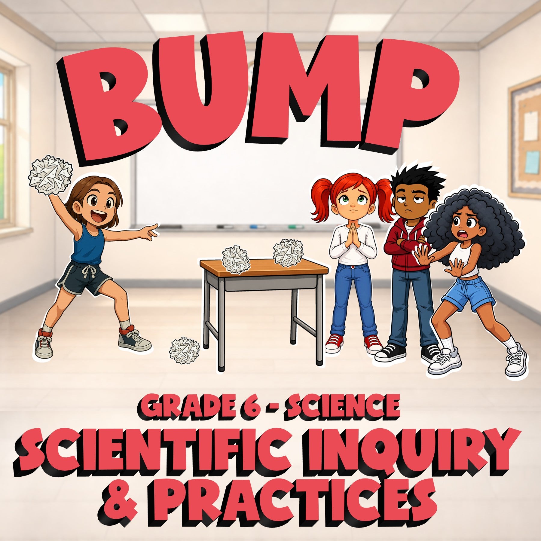 Scientific Inquiry & Practices BUMP Science Game - No Prep Grade 6 Review