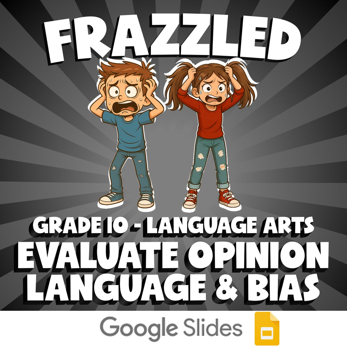 Evaluate Opinion Language & Bias FRAZZLED ELA Game - No Prep Grade 10 Review