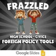 Foreign Policy Tools FRAZZLED Civics Game - No Prep Review Activity