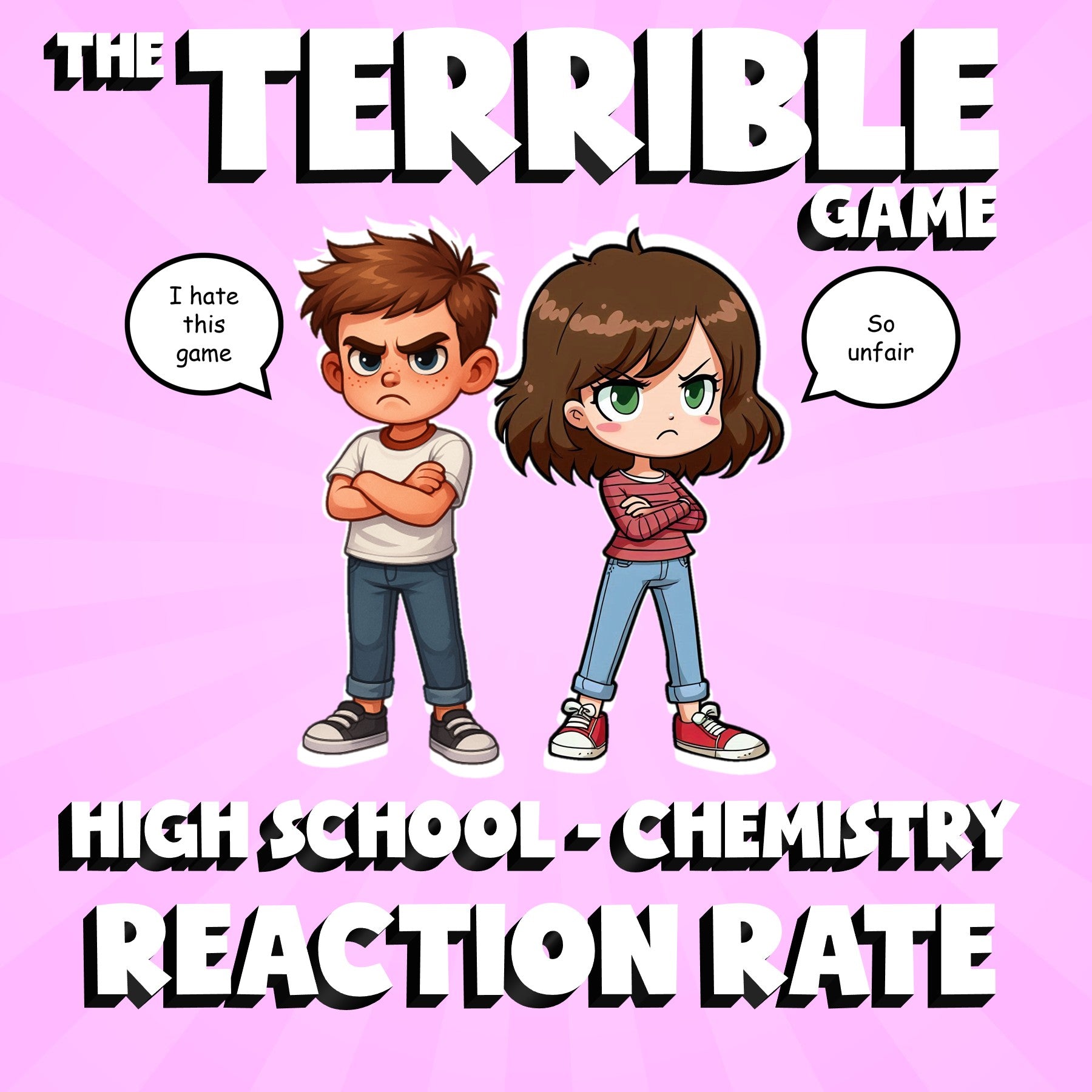 Reaction Rate THE TERRIBLE GAME - No Prep Chemistry Science Review Activity