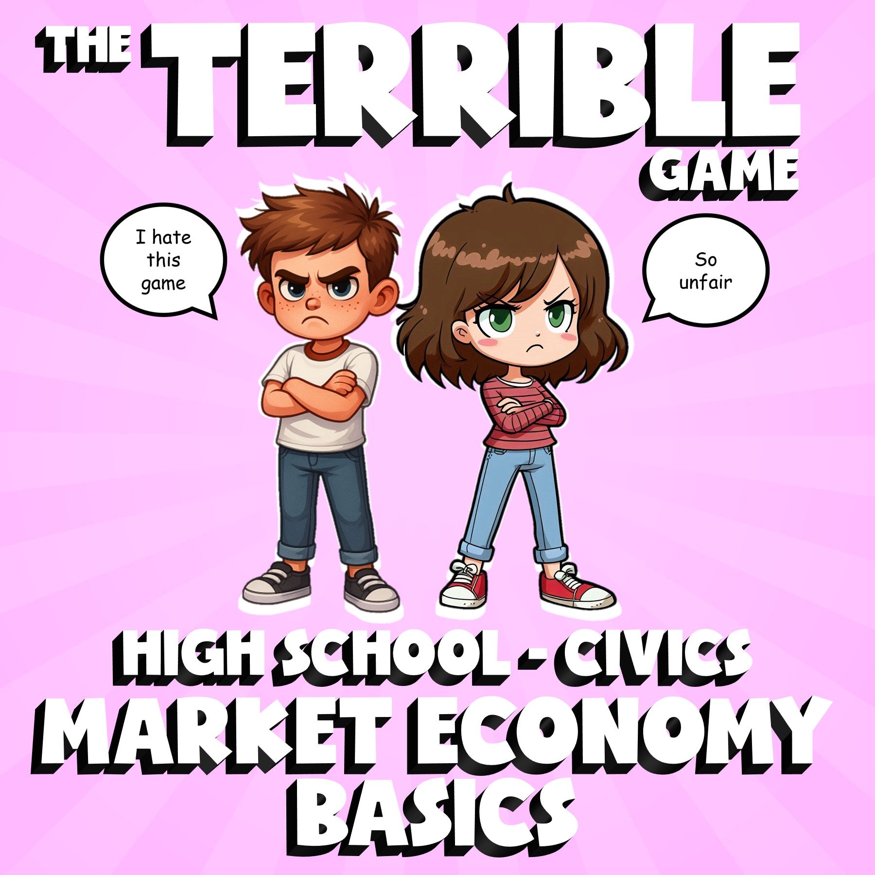 Market Economy Basics THE TERRIBLE GAME - No Prep Civics Review Activity