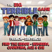Find the Error - Numbers, Counting, Age & Use BIG TERRIBLE GAME - French