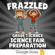 Science Fair Preparation FRAZZLED Science Game - No Prep Grade 7 Review Activity
