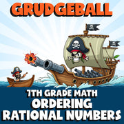 Ordering Rational Numbers GRUDGEBALL Math Game - No Prep Grade 7 Review Activity