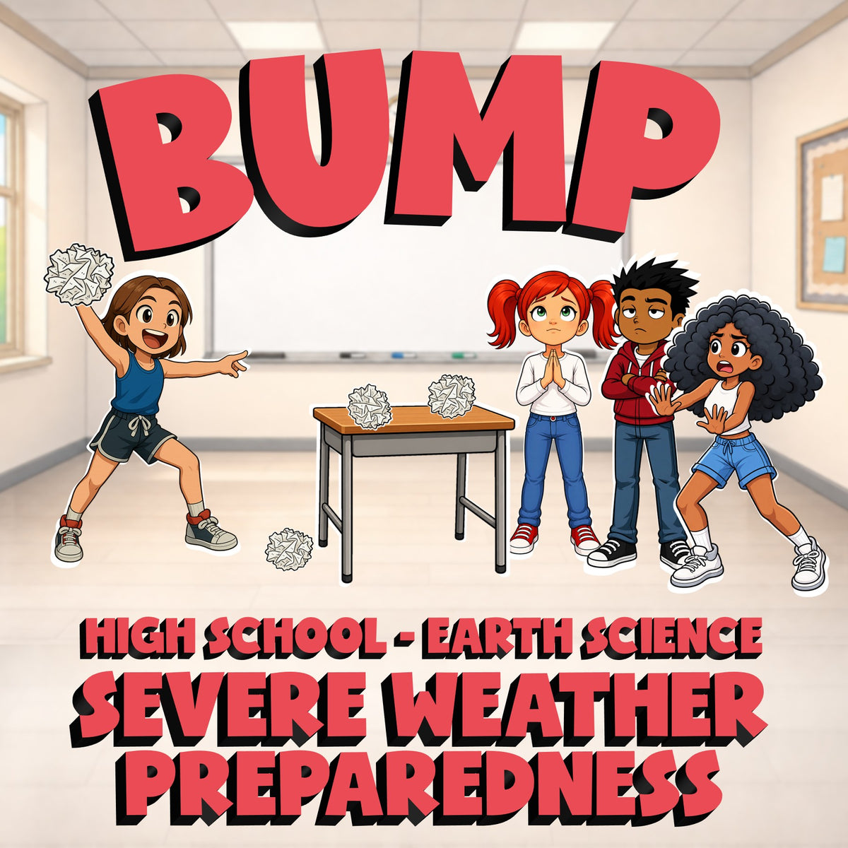 Severe Weather Preparedness BUMP Game - No Prep Earth Science Review Activity