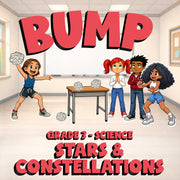 Stars & Constellations BUMP Science Game - No Prep Grade 3 Review Activity