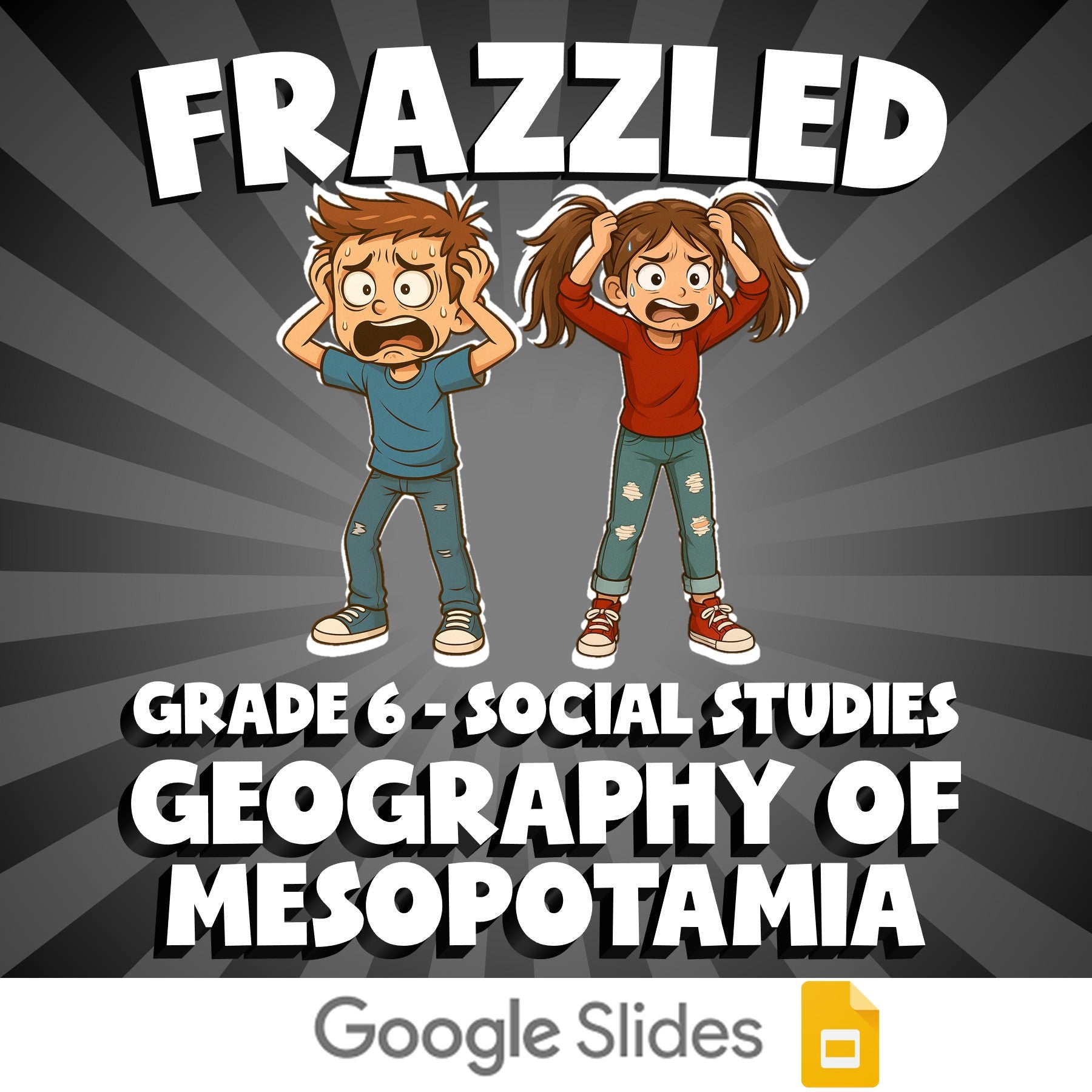 Geography of Mesopotamia FRAZZLED Socials Game - No Prep Grade 6 Review Activity