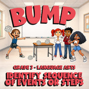 Identify Sequence of Events or Steps BUMP ELA Game - No Prep Grade 3 Review