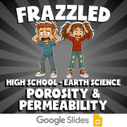 Porosity & Permeability FRAZZLED Game - No Prep Earth Science Review Activity