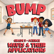Waves & Their Applications BUMP Science Game - No Prep Grade 5 Review Activity