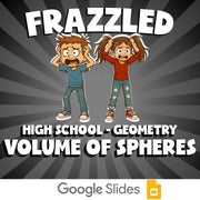 Volume of Spheres FRAZZLED Math Game - No Prep Geometry Review Activity