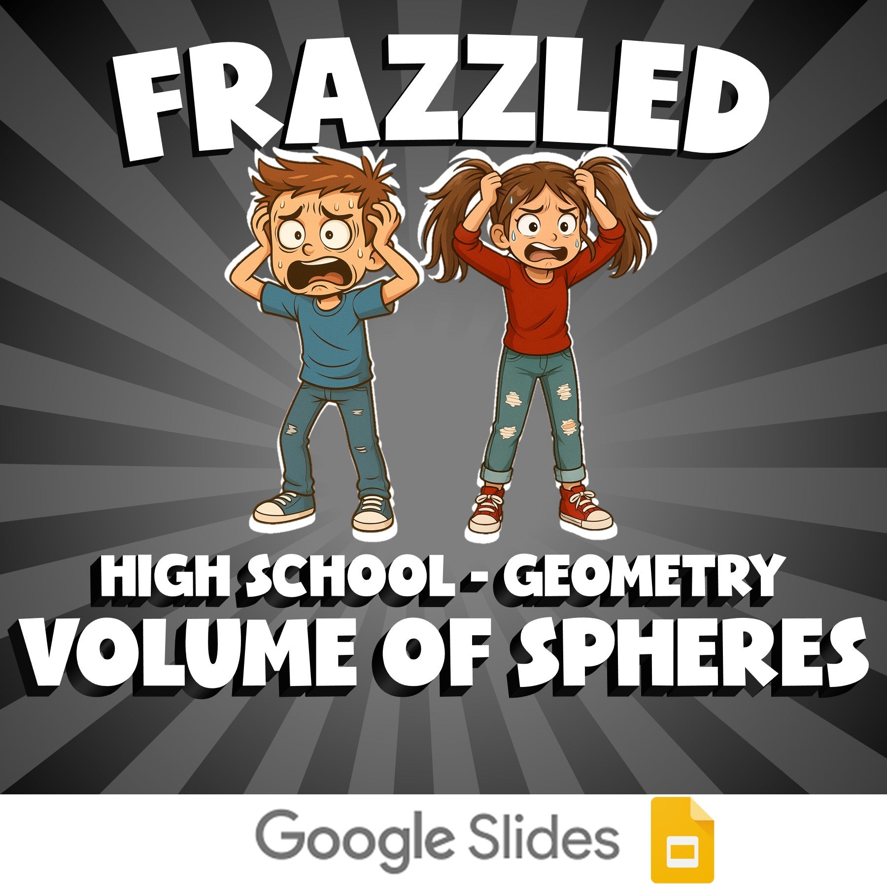Volume of Spheres FRAZZLED Math Game - No Prep Geometry Review Activity