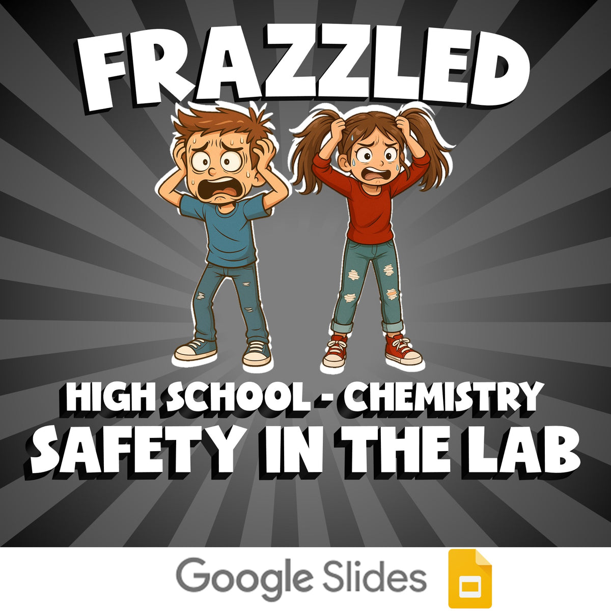 Safety in the Lab FRAZZLED Science Game - No Prep Chemistry Review Activity