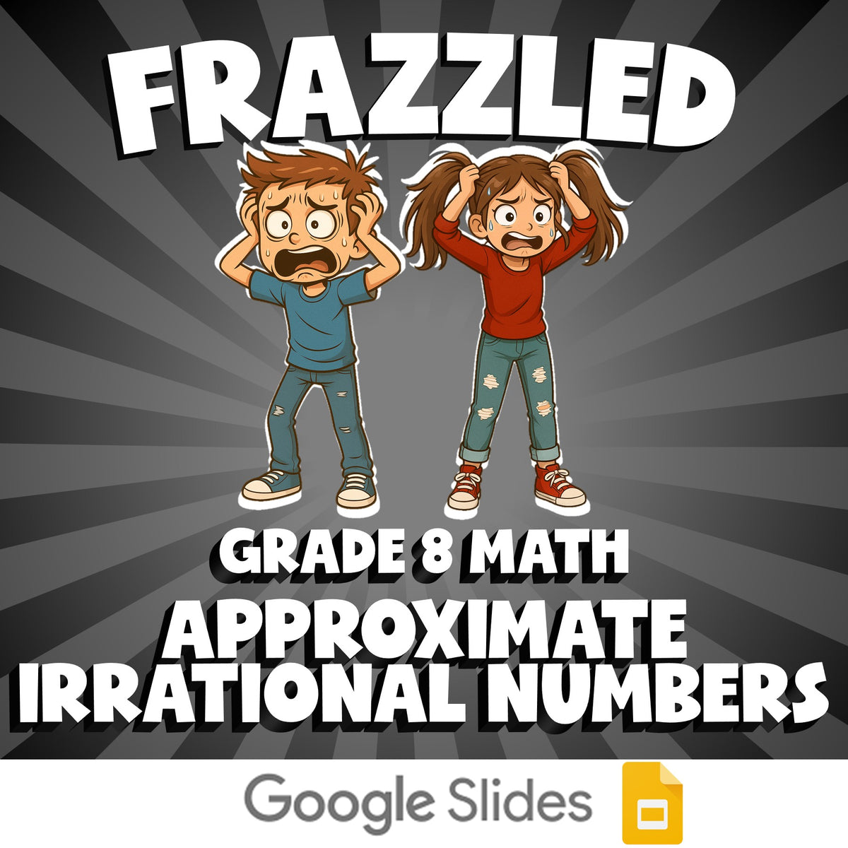 Approximate Irrational Numbers FRAZZLED Math Game - No Prep Grade 8 Review