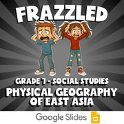 Physical Geography of East Asia FRAZZLED Socials Game - No Prep Grade 7 Review