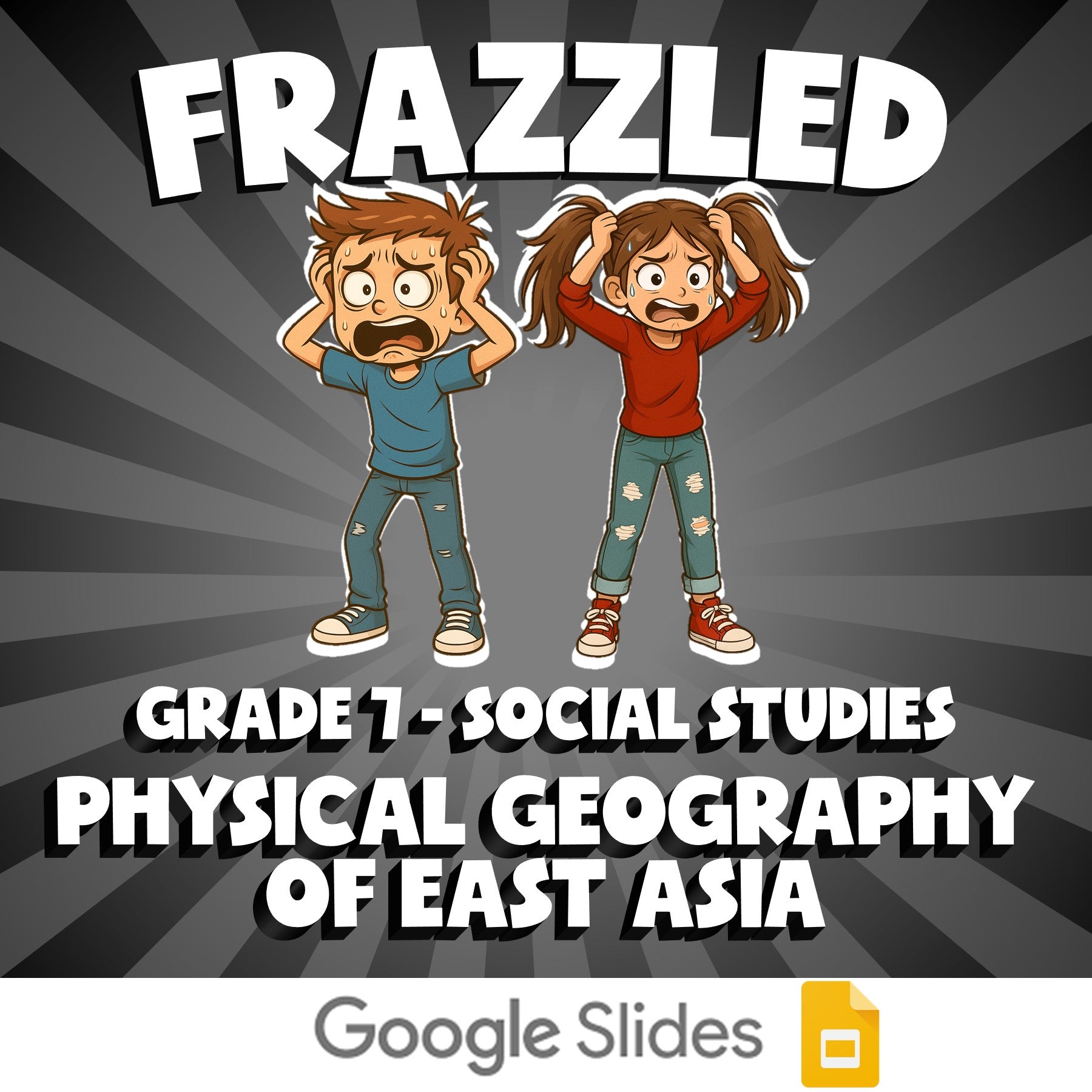 Physical Geography of East Asia FRAZZLED Socials Game - No Prep Grade 7 Review