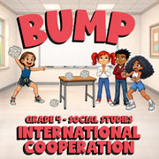 International Cooperation BUMP Socials Game - No Prep Grade 4 Review Activity