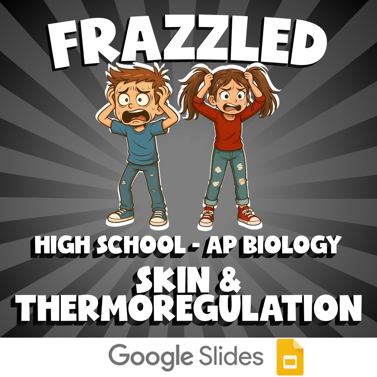 Skin & Thermoregulation FRAZZLED Science Game - No Prep AP Biology Review