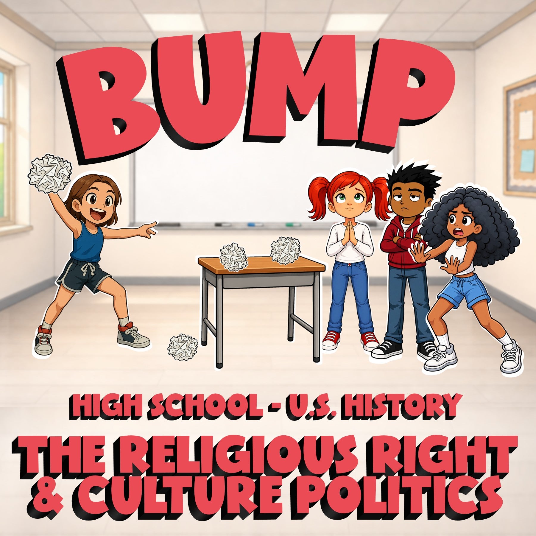 The Religious Right & Culture Politics BUMP U.S. History Game - No Prep Review
