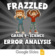 Error Analysis FRAZZLED Science Game - No Prep Grade 9 Review Activity