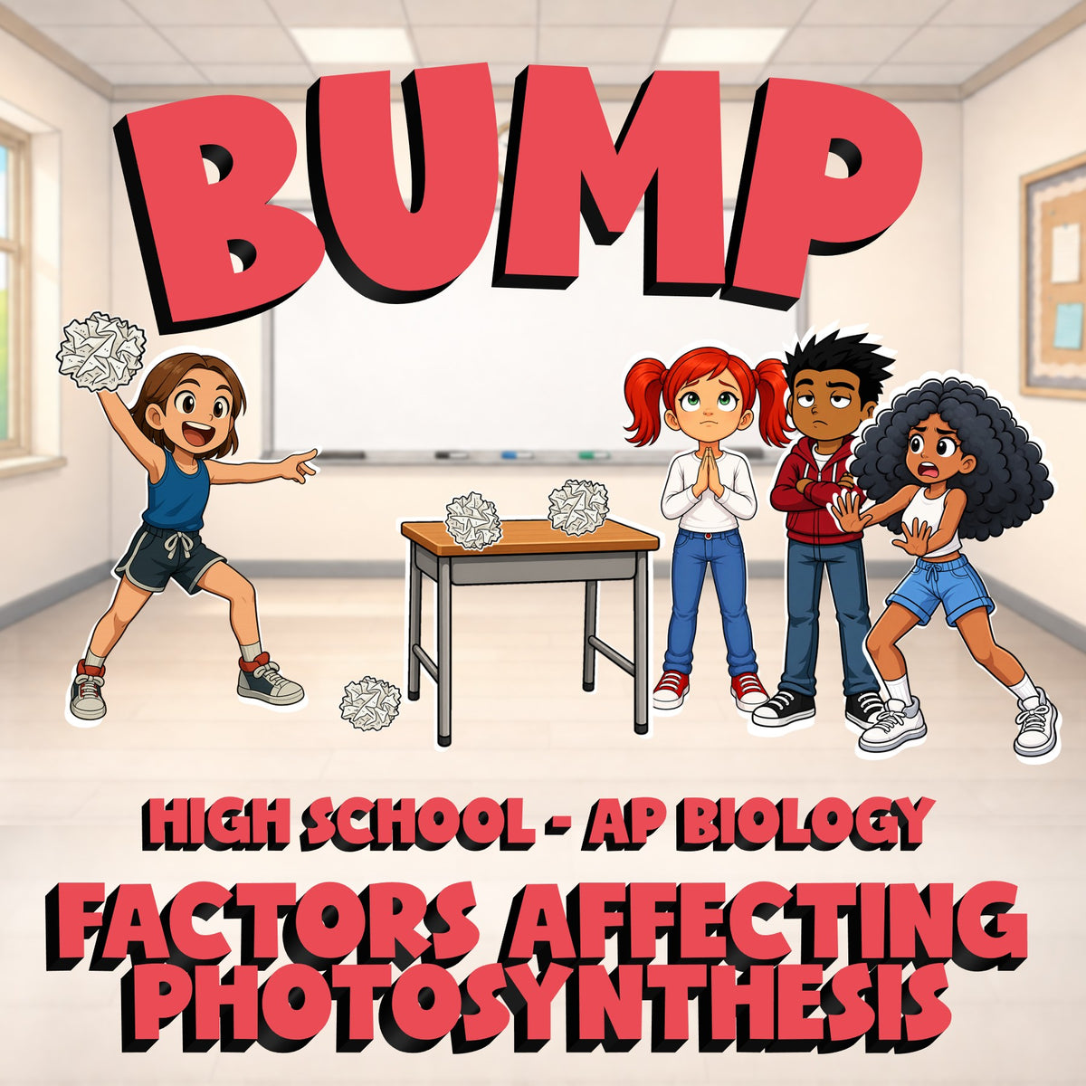 Factors Affecting Photosynthesis BUMP Science Game - No Prep AP Biology Review