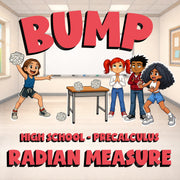 Radian Measure BUMP Math Game - No Prep PreCalculus Review Activity