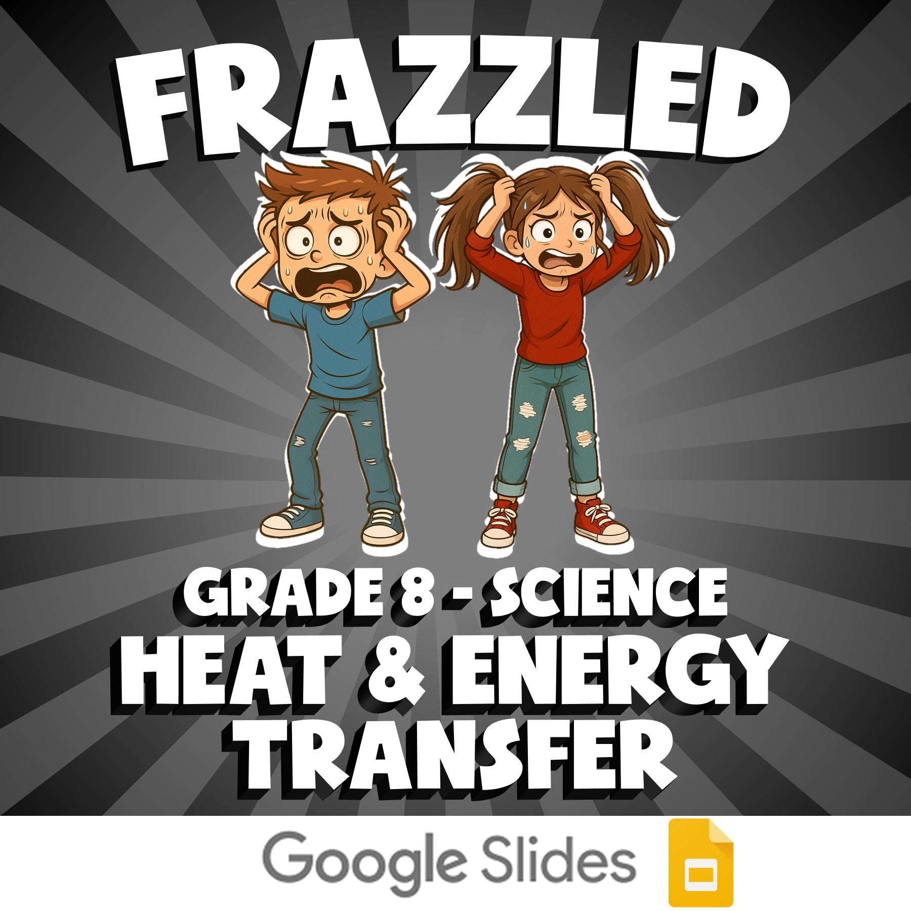 Heat & Energy Transfer FRAZZLED Science Game - No Prep Grade 8 Review Activity