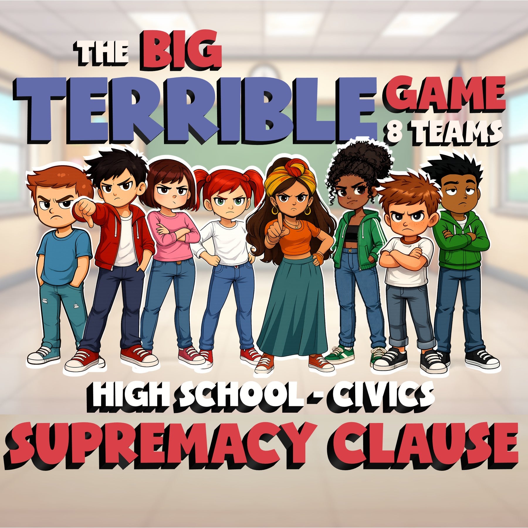 Supremacy Clause BIG TERRIBLE GAME - No Prep Civics Review Activity