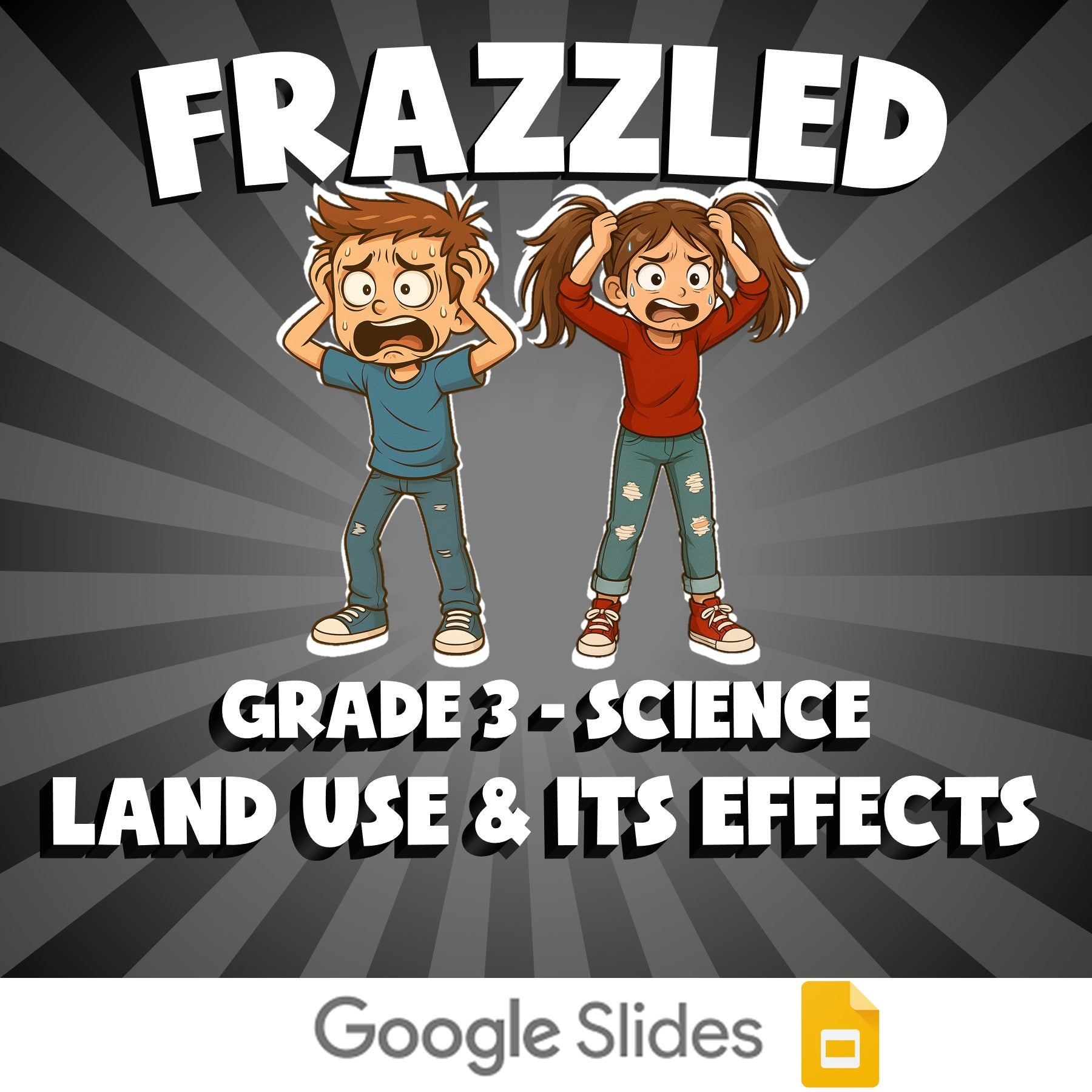 Land Use & Its Effects FRAZZLED Science Game - No Prep Grade 3 Review Activity