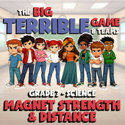 Magnet Strength & Distance BIG TERRIBLE GAME - No Prep Grade 3 Science Review