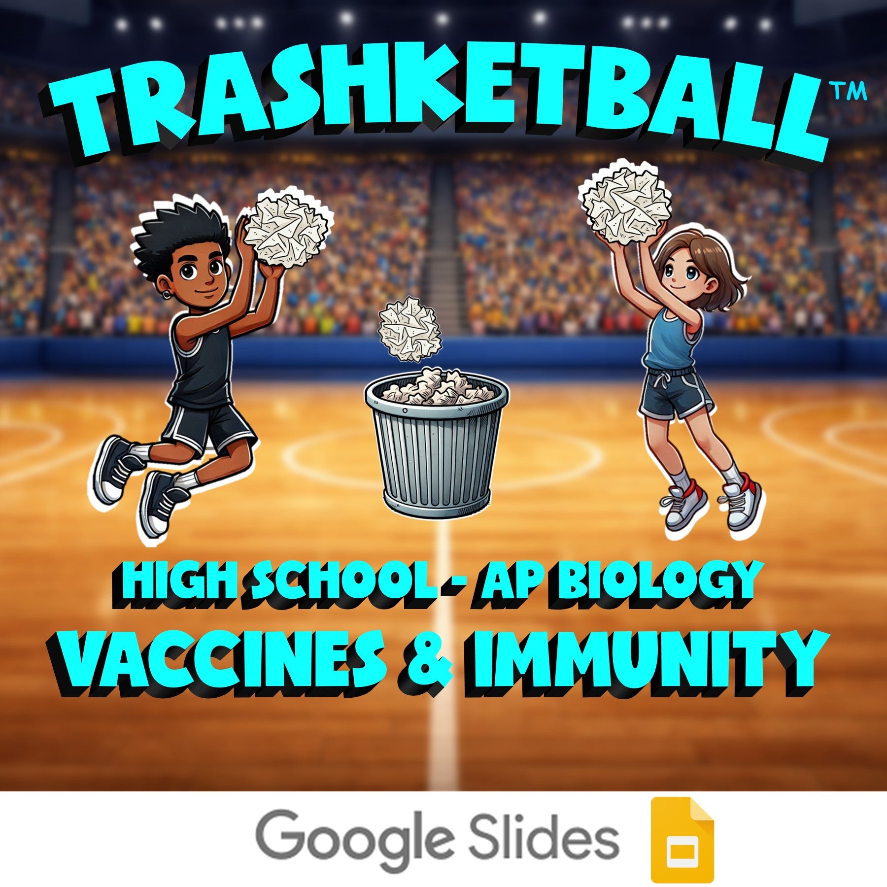 Vaccines & Immunity TRASHKETBALL Science Game - No Prep AP Biology Review