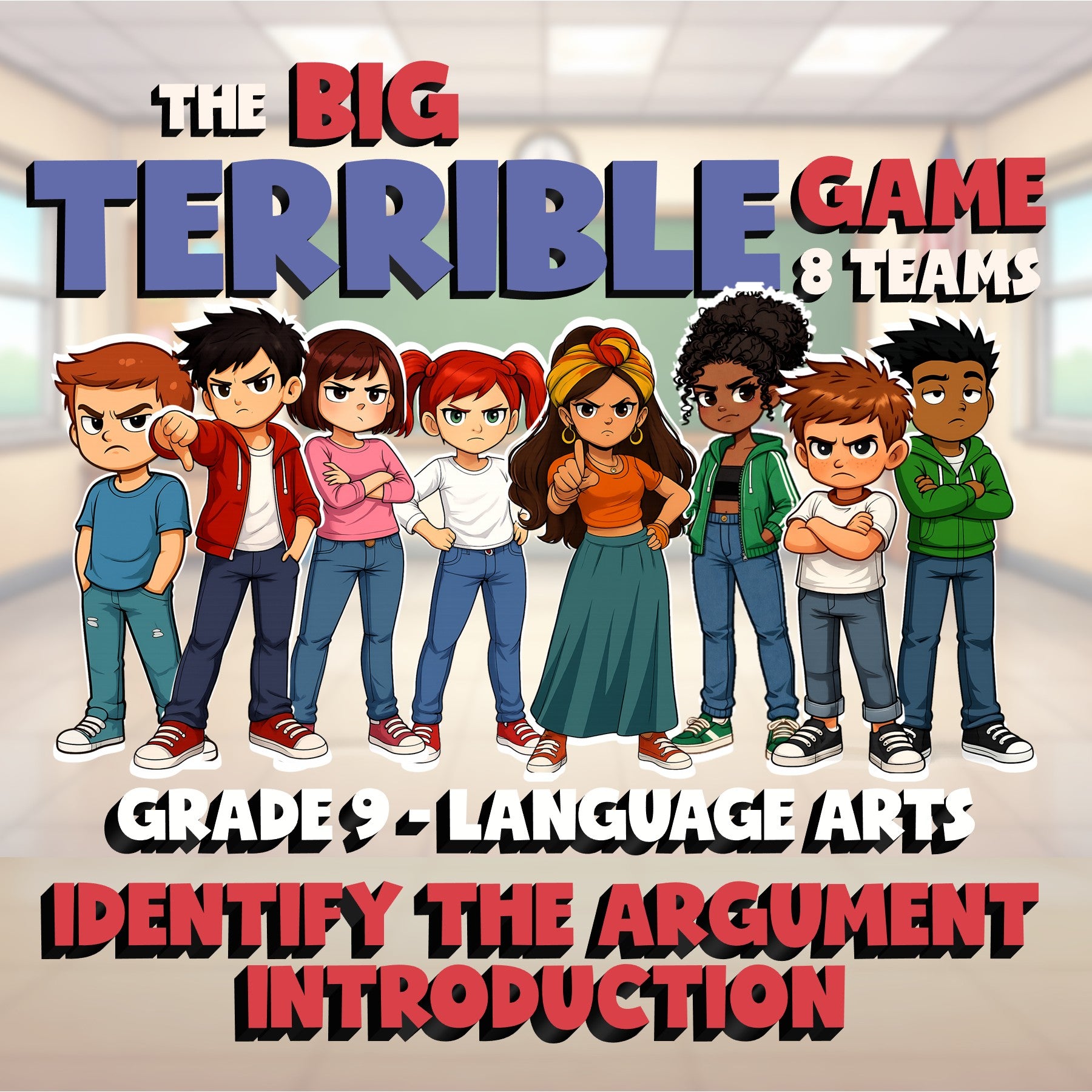 Identify the Argument Introduction BIG TERRIBLE GAME - Grade 9 ELA Review