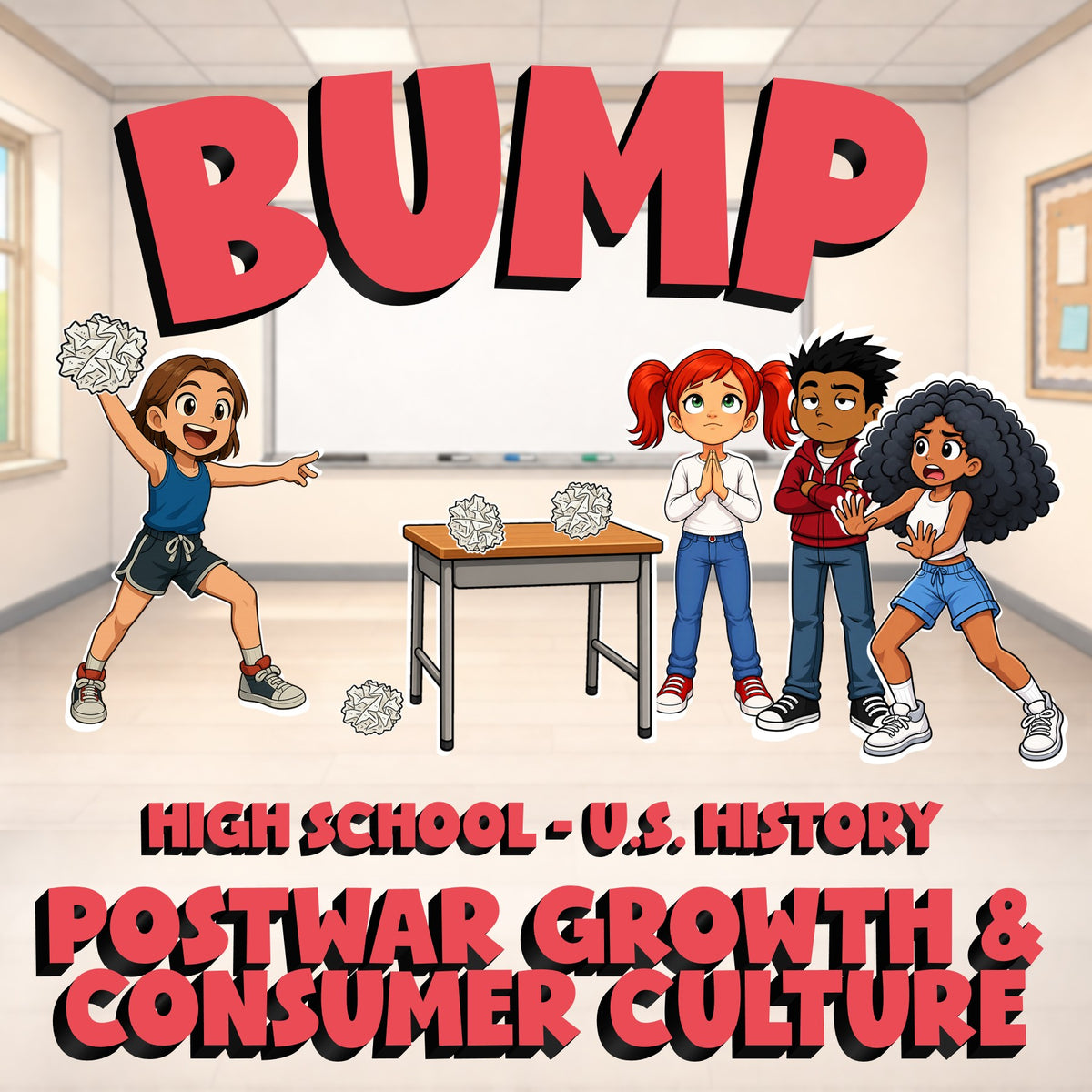 Postwar Growth & Consumer Culture BUMP U.S. History Game - No Prep Review