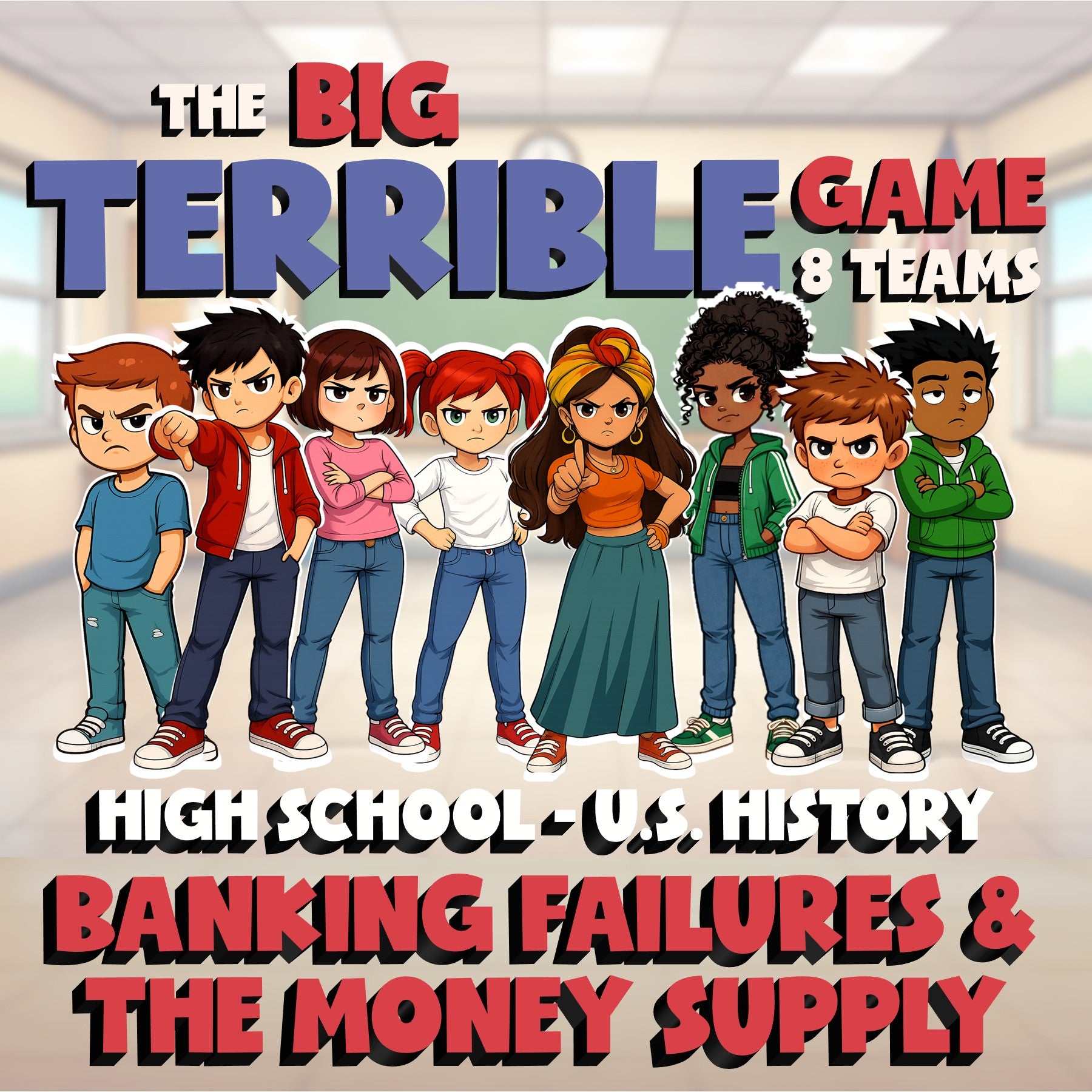 Banking Failures & the Money Supply BIG TERRIBLE GAME - U.S. History Review
