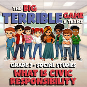 What Is Civic Responsibility BIG TERRIBLE GAME - No Prep Grade 3 Socials Review