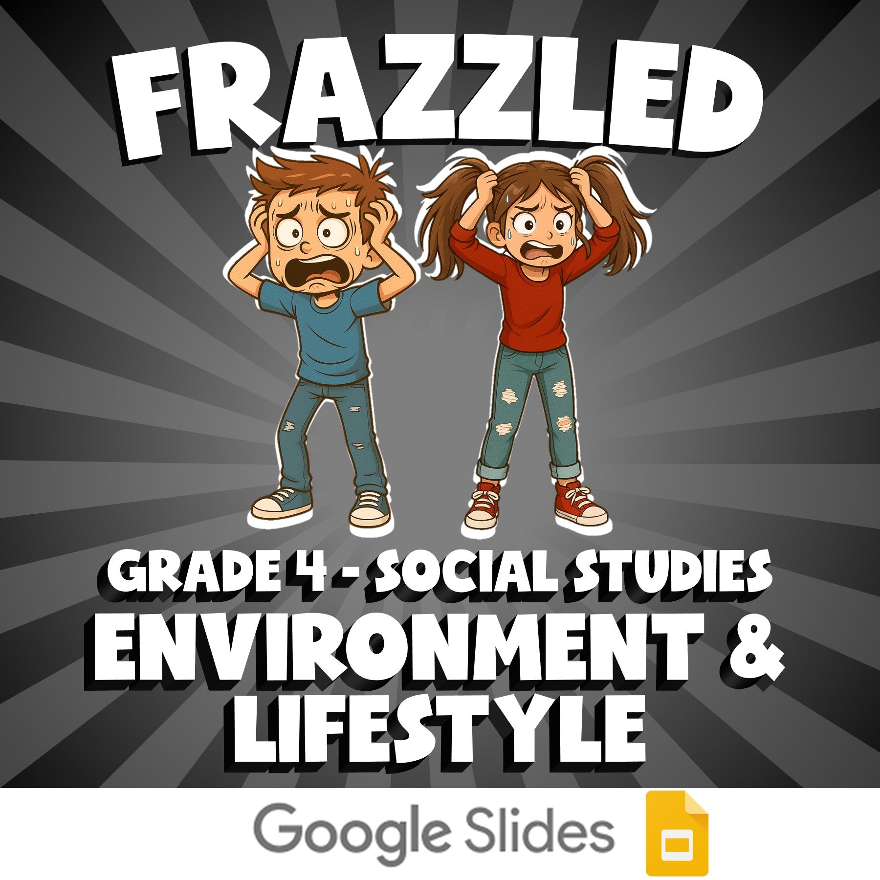 Environment & Lifestyle FRAZZLED Socials Game - No Prep Grade 4 Review Activity