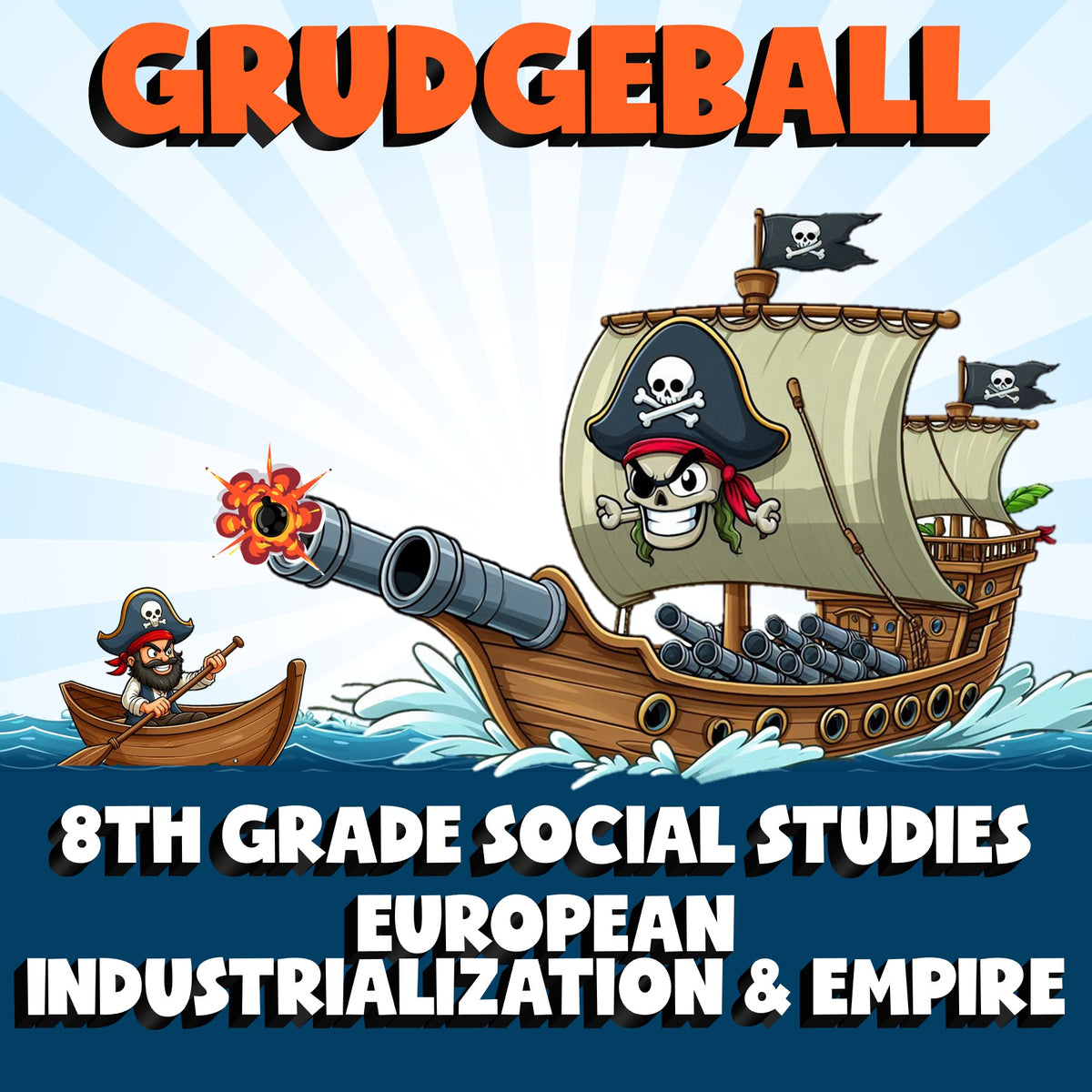 European Industrialization & Empire GRUDGEBALL Socials Game - No Prep Grade 8