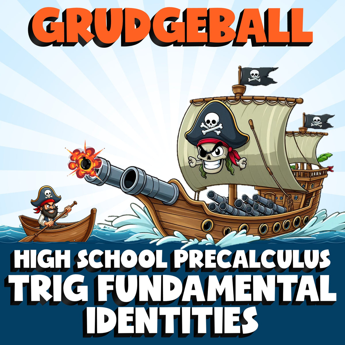 Trig Fundamental Identities GRUDGEBALL Math Game - No Prep PreCalculus Review